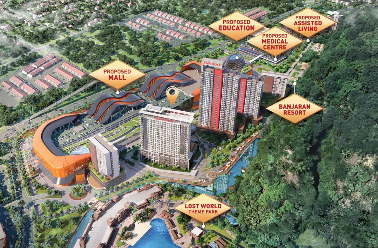 Ipoh Tambun Lost World Sunway Onsen Suites Luna 2R2B 8Paxs Exterior photo